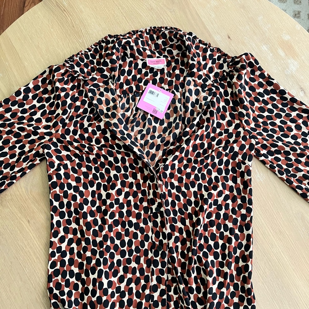 Kate Spade spotted blouse - NWT